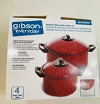 Cooker, Gibson Everyday Nonstick Pasta 4/PIECE Set Casselman. Fixed Price $22.99.