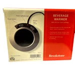 Brookstone Beverage Hot Plate Warmer Hi/low Heat Settings Silver Vintage 236117. Fixed Price $15.00.