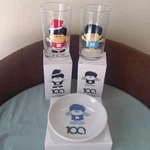Panasonic National 100TH Anniversary Glass And Mini Plate Set. Fixed Price $132.99.