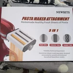 Zacme Stainless Steel 3 1 Pasta Maker Attachment For Kitchenaid Stand Mixer. Fixed Price $49.95.
