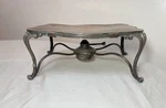 Antique Early 19TH Century Handmade Forged Copper Silverplate Food Warmer Table. Fixed Price $174.99.