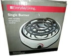Everyday Living Single Burner W/ Variable Temperature Control 1100 Watts. Fixed Price $35.00.