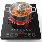 1800W Infrared Cooktop Single Burner Ceramic Countertop, 14INCH Plug 110V. Fixed Price $50.00.