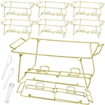 32 Pack Wire Buffet Rack Stand Folding Chafing Chrome Frame Serving Tra.... Fixed Price $117.32.