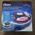 Oster Party Serving Platter W/electric Warming Pot TSP100 Inspire Collection New. Fixed Price $30.10.
