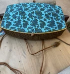 Salton Hotray Large Electric Warming Blue Paisley Cover Handles Brushed. Fixed Price $20.00.