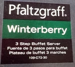 Pfaltzgraff Winterberry 3-STEP Christmas Buffet Server With Box Stand New. Fixed Price $62.00.