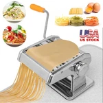 Hand-cranked Stainless Steel Fresh Pasta Noodle Maker Roller & Cutter Home Us. Fixed Price $26.98.