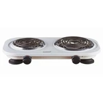 Brentwood TS-361W 1500W Double Electric Burner, White (TS361W). Fixed Price $44.22.