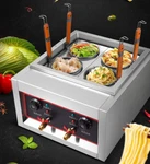 Commercial 4 Baskets Electric Noodles Cooker / Pasta Cooking Machine 220V 5KW. Fixed Price $199.23.