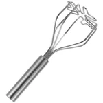 Cabilock Stainless Steel Potato Masher With Long 25.70X9.50X5.00CM, Silver. Fixed Price $15.55.