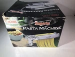 Emporio Pasta Machine Manual Crank Stainless Steel Fettuccine Noodle Roller Nos. Fixed Price $15.00.