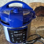 Elite Bistro Qt Electric Pressure Cooker Blue EPC-485. Fixed Price $49.00.
