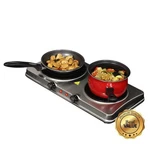 Megachef Portable 1700W Heavy Duty Dual Size Burner Infrared Cooktop Range. Fixed Price $67.59.