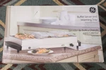 Ge Triple Buffet Server And Warming Tray With 3 2.6 Qt Stainless Steel Dishes. Fixed Price $20.00.