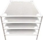 Stackable Square Drying - 4, 27'' X 27" Herb Racks Levels Plus. Fixed Price $85.50.