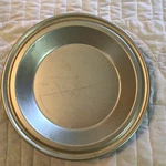 Vintage Pie Pan Tin Plate No Drip Edge Grant Maid 9 X -1/2. Fixed Price $23.20.