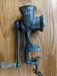 Antique Handy Cast Iron Meat Sausage Grinder, Feeney Patent. Fixed Price $38.50.