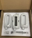 Pampered Chef Deluxe Stand Mixer 3-PIECE Pasta Roller & Cutter Set 101231 Nib. Fixed Price $74.00.