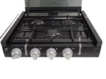 New Black Furrion 3 Burner Rv Range Cooktop For 2-1 Oven 20" Fghclda-bl. Fixed Price $250.00.