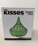 Hershey Kisses Crystal Covered Candy Dish Green New Sealed Box -godinger. Fixed Price $23.00.