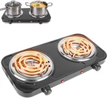 Portable Electric Dual 2 Burner Hot Plate Cooker Kitchen Rv Cooktop Double Stove. Fixed Price $23.99.