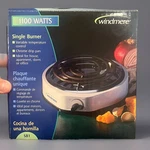 New Windmere SB1 Single Burner Variable Temperature Control 1100 Watts - Nice!. Fixed Price $22.99.