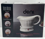 Deni Electric Ceramic Gravy Boat Warmer & Base New Sauce Syrup Server. Fixed Price $17.99.