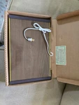 Atlantic Precision Works Electric Warming Tray Wood Grain Finish Brown. Fixed Price $13.00.