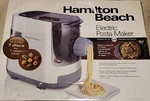 Hamilton Beach Electric Pasta Maker & Noodle Machine W/molds 86650 Mint Cond. Fixed Price $100.00.