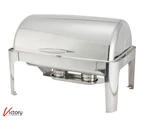 New Winware Winco Madison Collection 8QT Oblong Chafing Dish Stainless Steel. Fixed Price $145.00.