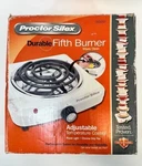 Proctor Silex Fifth Burner Hot Plate Temperature Control Model # 34101. Fixed Price $20.00.