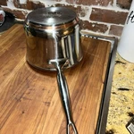 Kitchen Aid 5-PLY Full Cap Copper Base 31/2QT. Induction Compatible Saucepan/lid. Fixed Price $41.95.