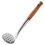 Avocado Stainless Steel Small, Mini Potato Masher, Wooden Handle Potat.... Fixed Price $14.32.