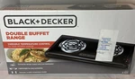 Black & Decker DB1002B Double Burner Portable Buffet Range,. Fixed Price $25.99.