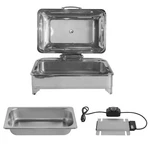 Electric Chafing Dish Buffet Servers Chafer Food Warmer Stove 9.5QT 1/2/3 Tray. Fixed Price $170.00.