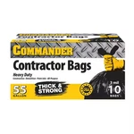 Commander 55 Gal. Mil Heavy Duty Contractor Trash Bags With Flap Ties 36 In. X. Fixed Price $13.93.