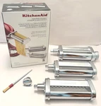 Kitchen Aid Pasta Roller Set Ksmpra Stand Mixer Attachment 3 Piece Spaghetti. Fixed Price $84.88.