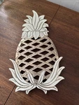 Vintage Wm. Rogers Silver Plate Pineapple Trivet Japan Kitchen Decor Gift Prop. Fixed Price $12.99.