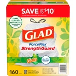 Glad Forceflex Strengthguard Trash Bags 13 Gallon Gain Scent Febreze 160 Count. Fixed Price $28.79.