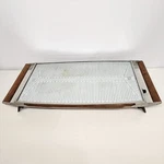 Salton Hotray H-140-D Electric Food Warming Glass 21"X12" Tested Works Mcm. Fixed Price $19.99.