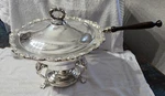 Vtg Sheridan Taunton Silversmith Ltd, Chafing Dish, 12 In. Diameter 5 Piece,.... Fixed Price $120.00.