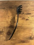 Vintage Black Melamine Pasta Server Spaghetti Spoon Taiwan Kitchen Utensil. Fixed Price $11.25.