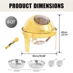 9QT Chafing Dish Buffet Set High Grade Stainless Steel Catering Warmer Complete. Fixed Price $192.38.