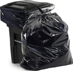 Aluf Plastics 65 Gal Black Heavy Duty Garbage Bags 1.5 Mil - 50"X 48" Pack Of. Fixed Price $36.84.