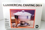New Seville Classics Commercial Quart Chafing Dish Stainless Steel 14014. Fixed Price $59.95.
