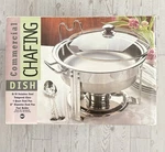 Seville Classics 4 Quart Commercial Chafing Dish Stainless Steel 18/10 New!. Fixed Price $49.95.