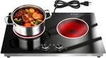Burners Electric Cooktop 24 Inch 1800W Stove Knob Control With Timer. Fixed Price $100.00.