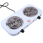 Portable Kitchen Electric Double Burner Hot Plate Cooktop Cooking Stove 2000W. Fixed Price $21.99.