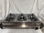 Brylane Home 3-SECTION Buffet Server & Warming Station 9 X 18. Fixed Price $45.00.